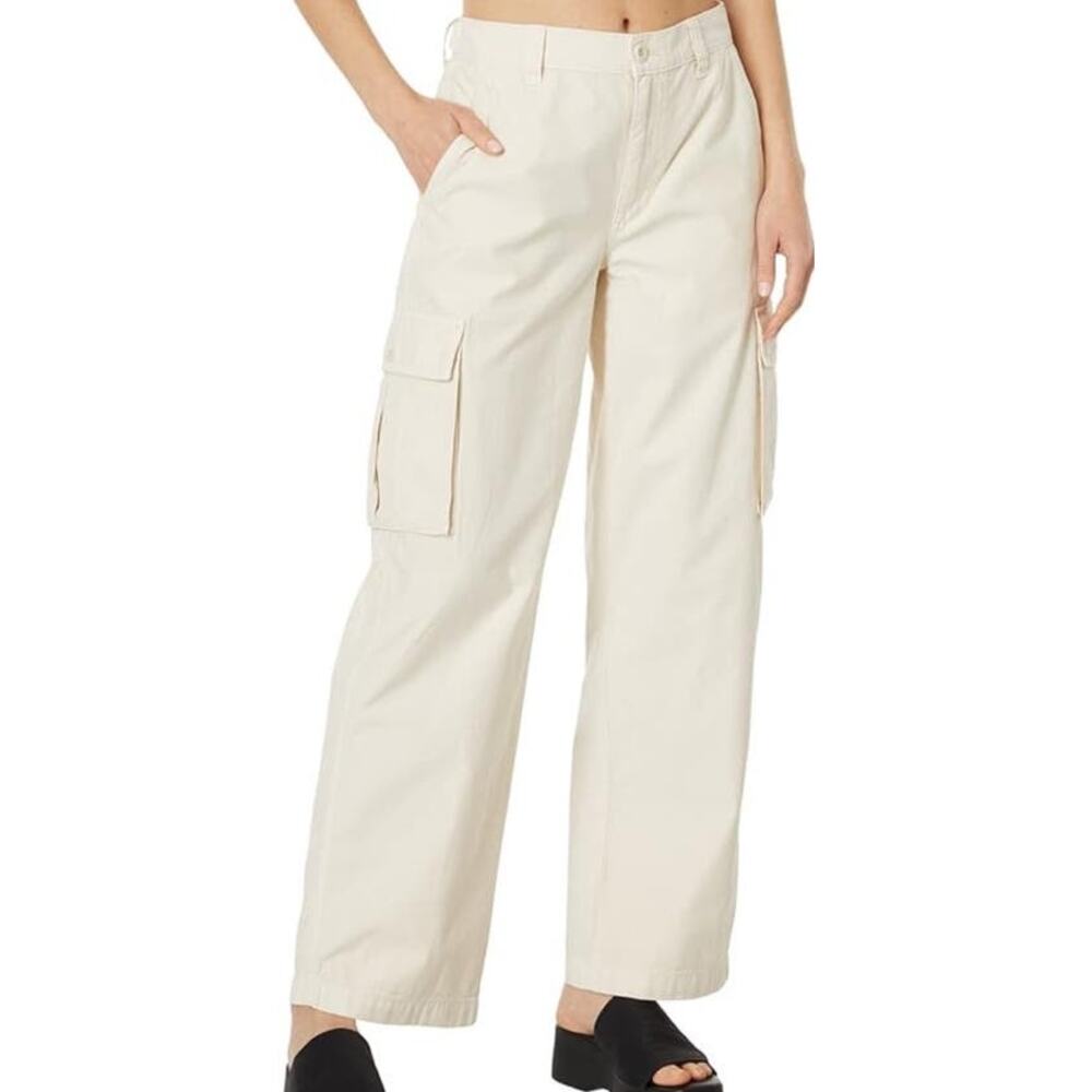 Madewell Low Slung Cargo Straight Leg Boho Trendy Pants US Women's 27 New